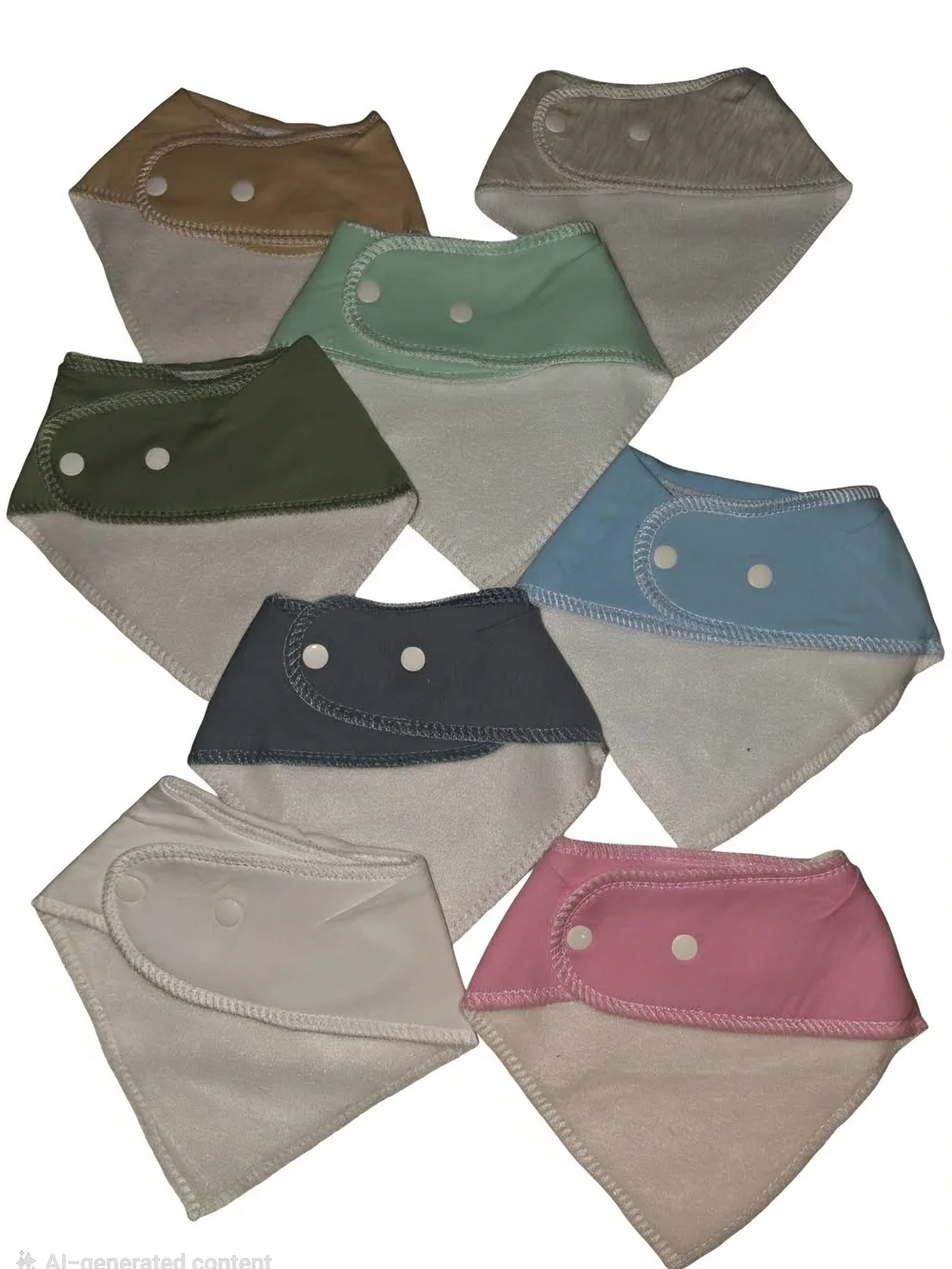 Kids Neutral & Pastel Bandana Bib Set - 8-Pack